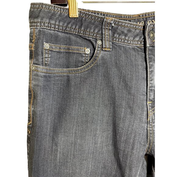 PrAna Mens Jeans‎ Size 33 X 30 Slim Black Organic Cotton Straight Leg Stretch - Picture 3 of 10